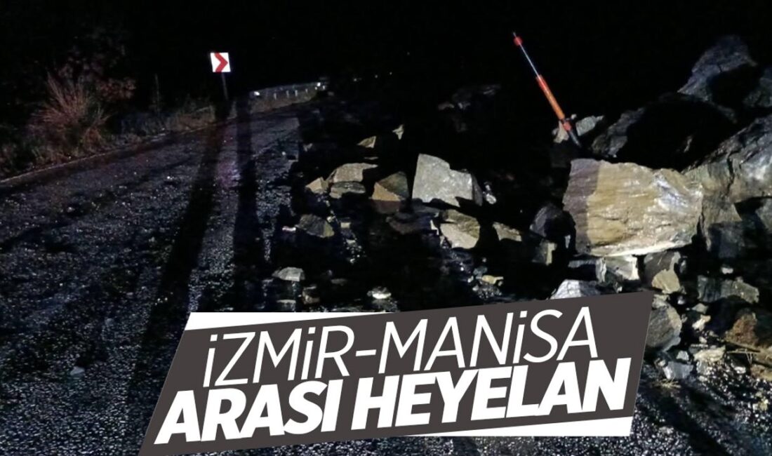 İzmir-Manisa arası heyelan!