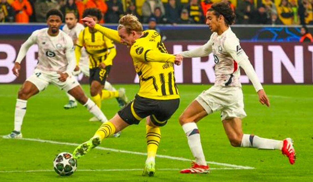 Dortmund, Lille’i Geçerek Çeyrek Finale Yükseldi!