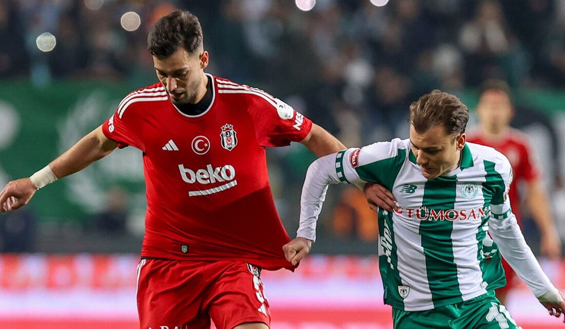 Konyaspor 9 Kişi Kalınca Beşiktaş Avantajı Kaptı!