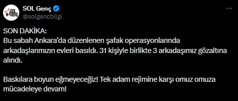 İstanbul ve Ankara’da Öğrencileri Gözaltına Aldılar!